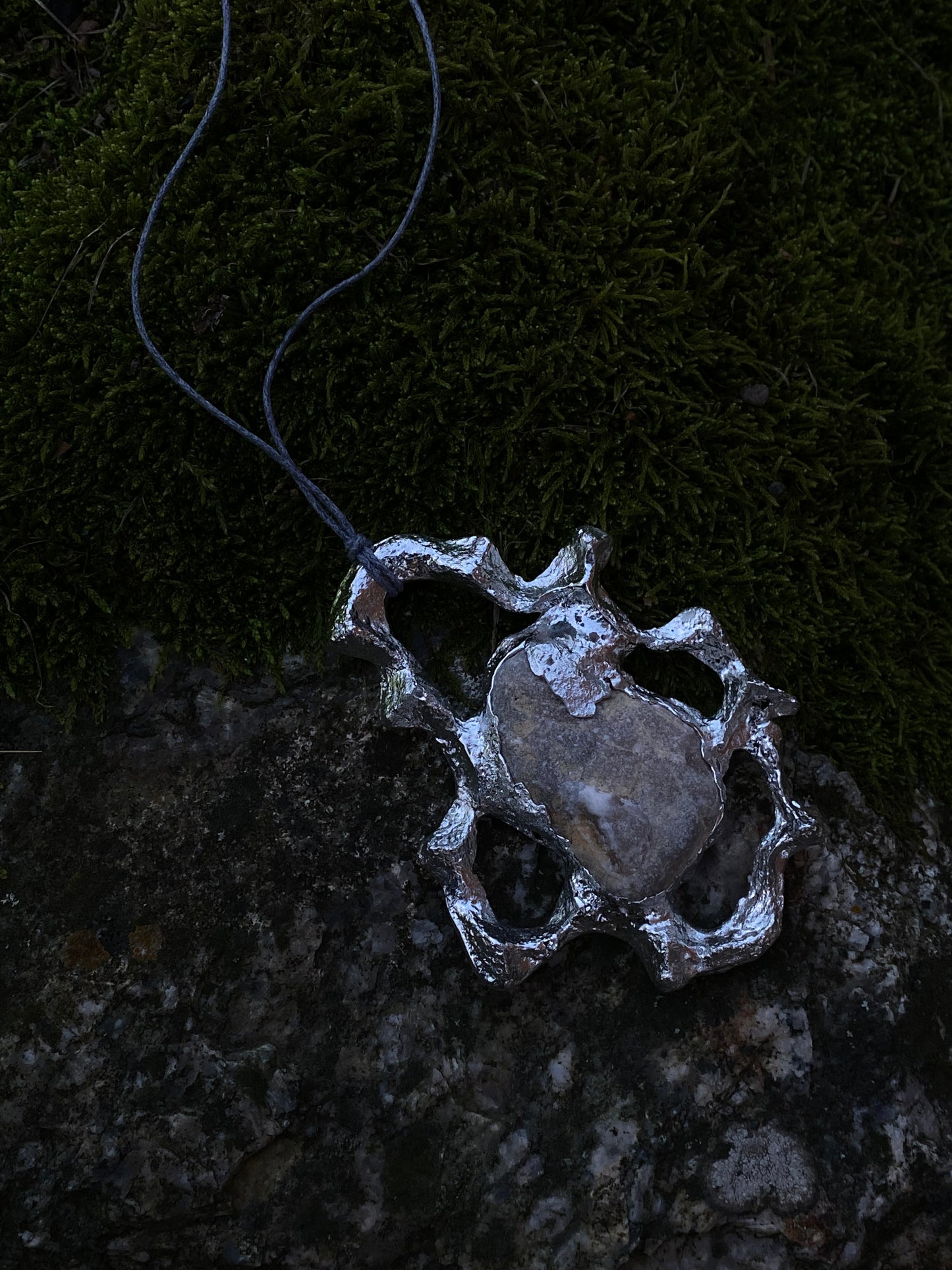 Fossil Necklace w/Limestone