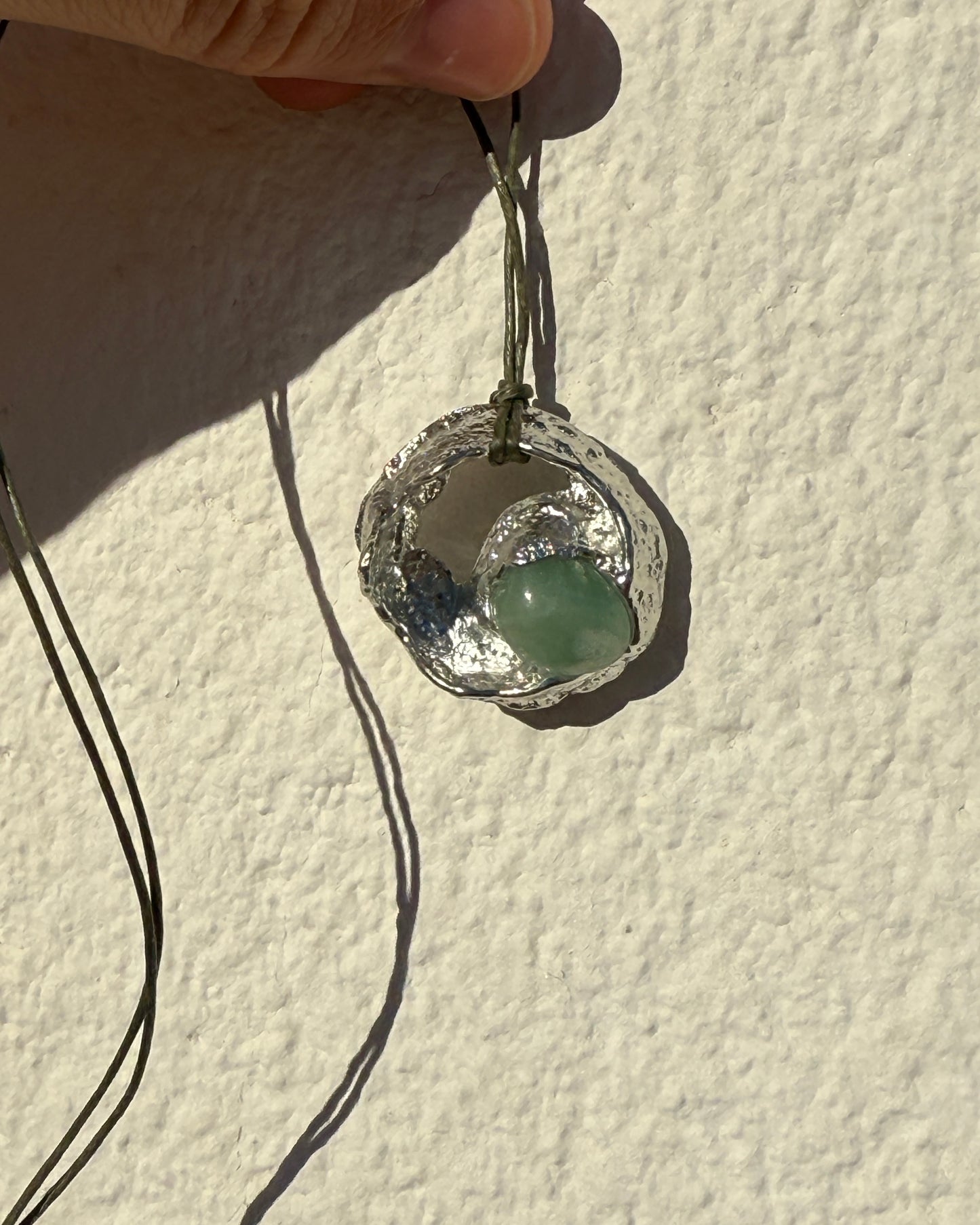 Mini Fossil Necklace w/ Stone