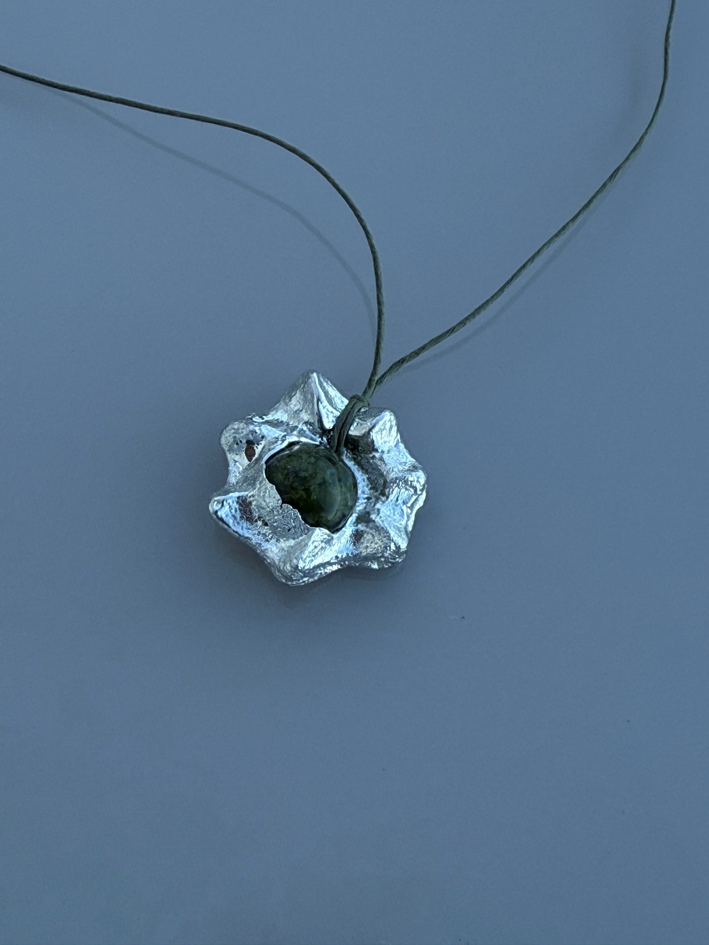 Mini Fossil Necklace w/ Stone