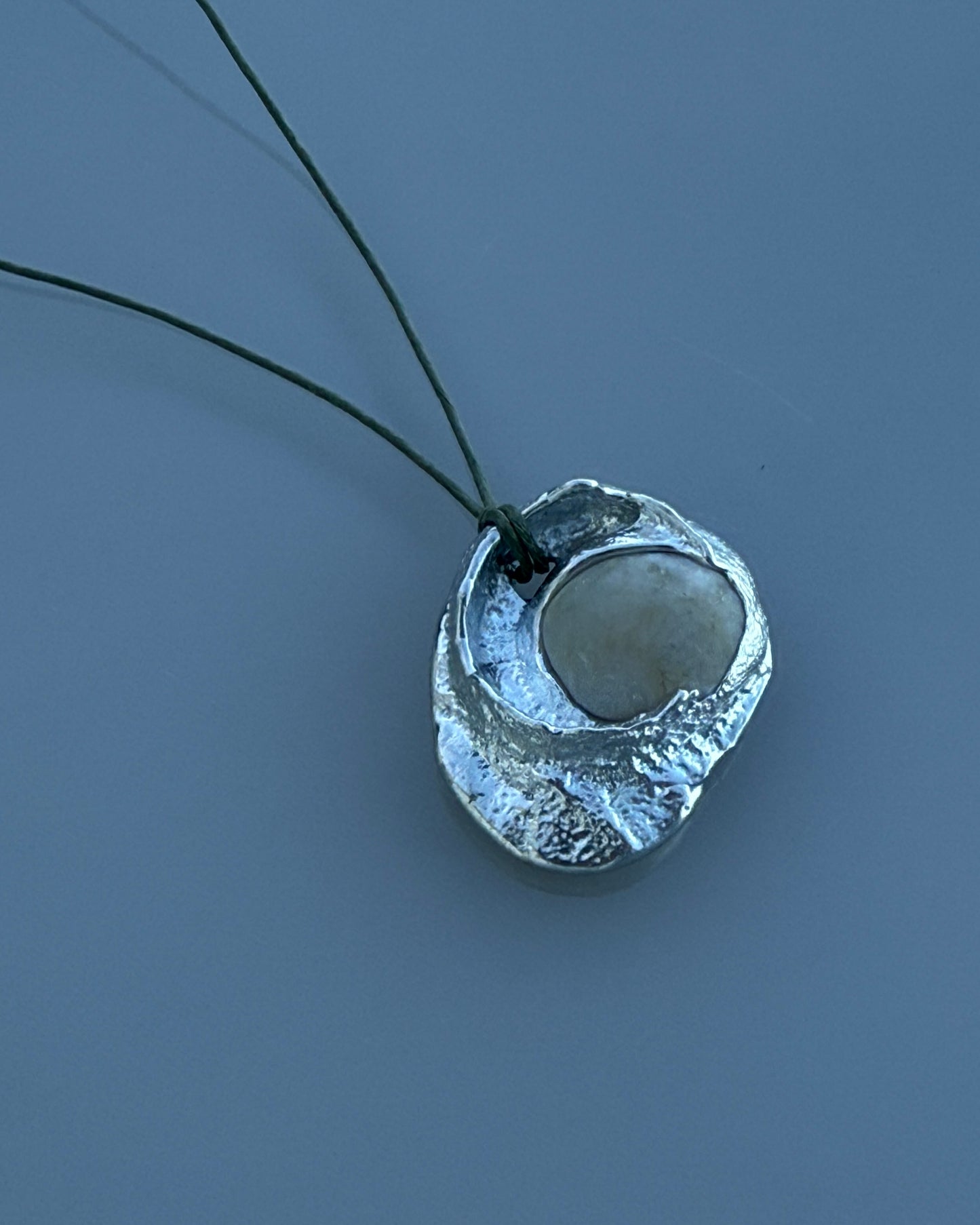 Mini Fossil Necklace w/ Stone