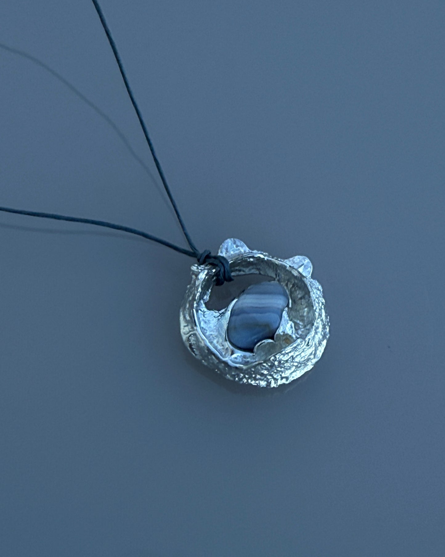 Mini Fossil Necklace w/ Stone