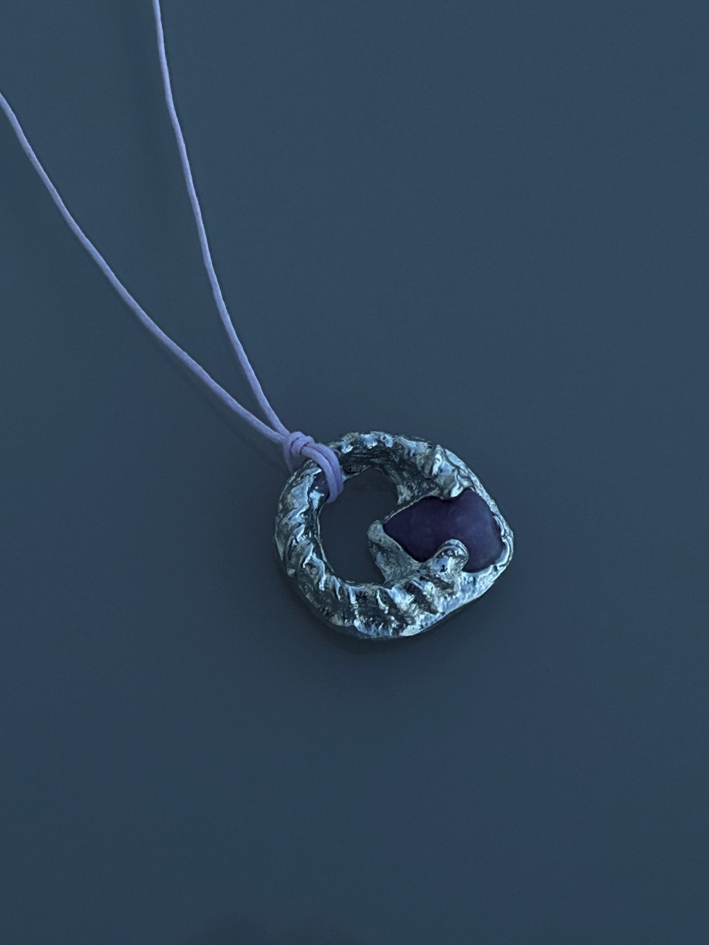 Mini Fossil Necklace w/ Stone