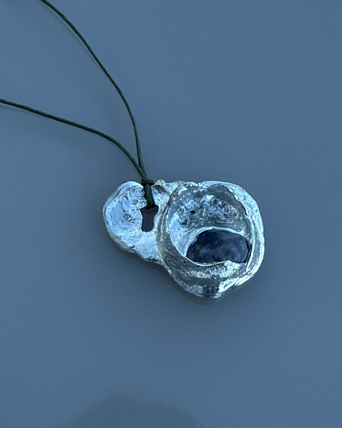 Mini Fossil Necklace w/ Stone