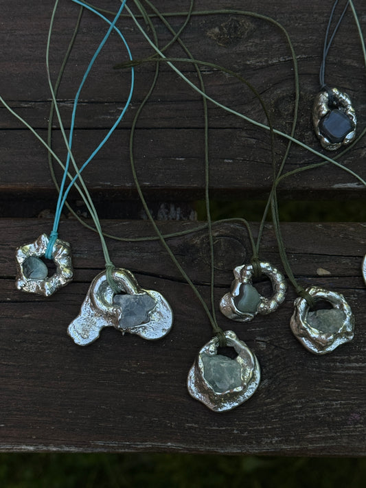 Supermini Fossil Necklace w/ Stone