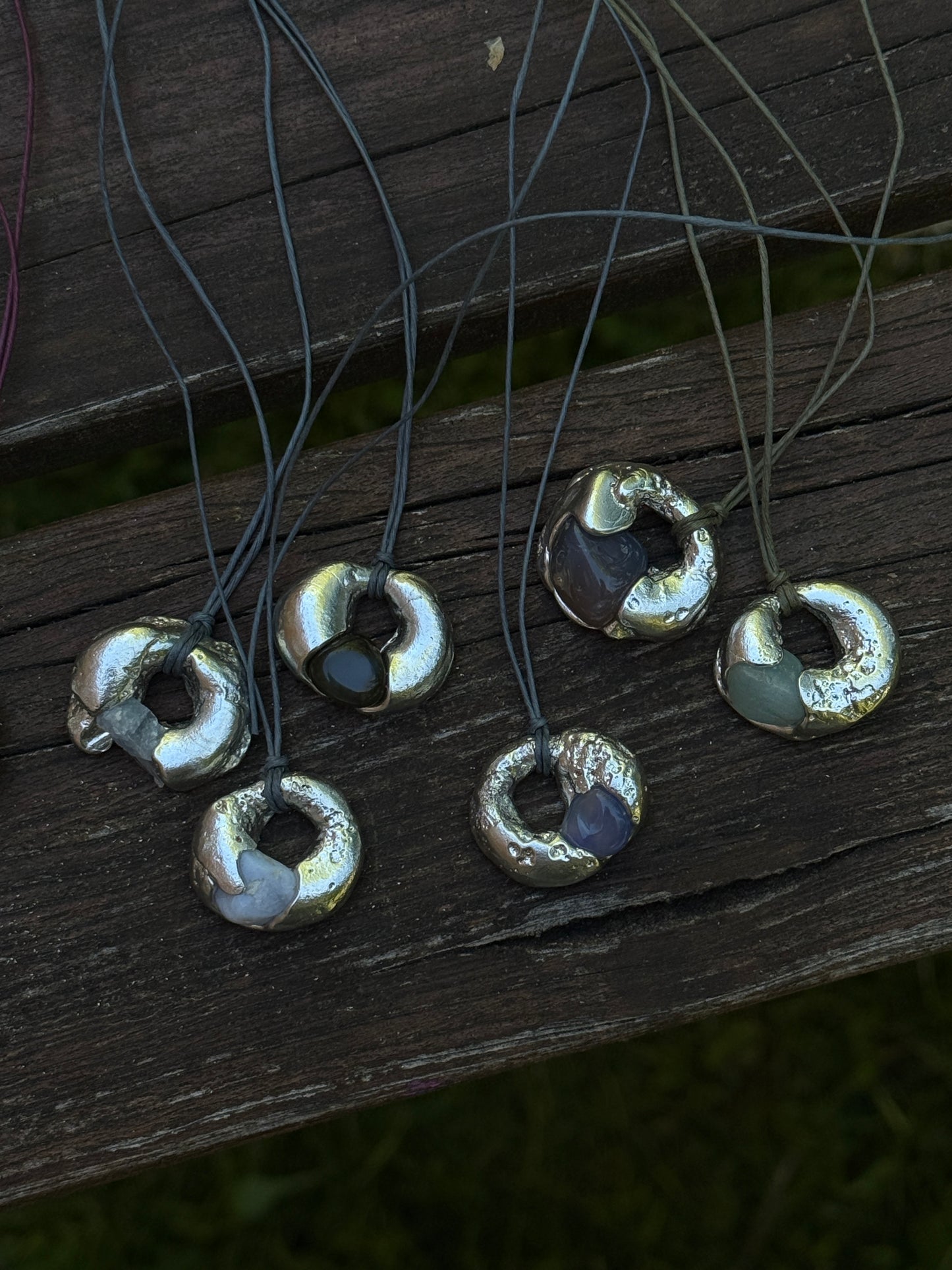 Supermini Fossil Necklace w/ Stone