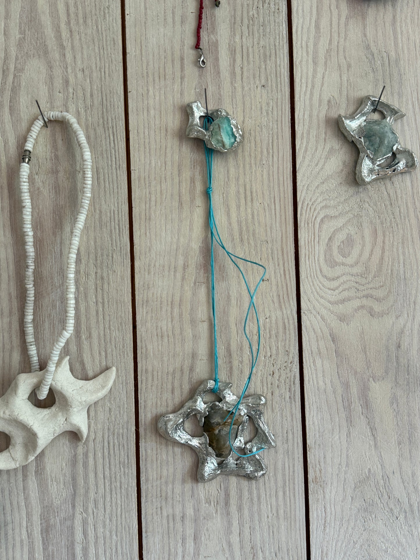 Fossil Necklace w/ Stone