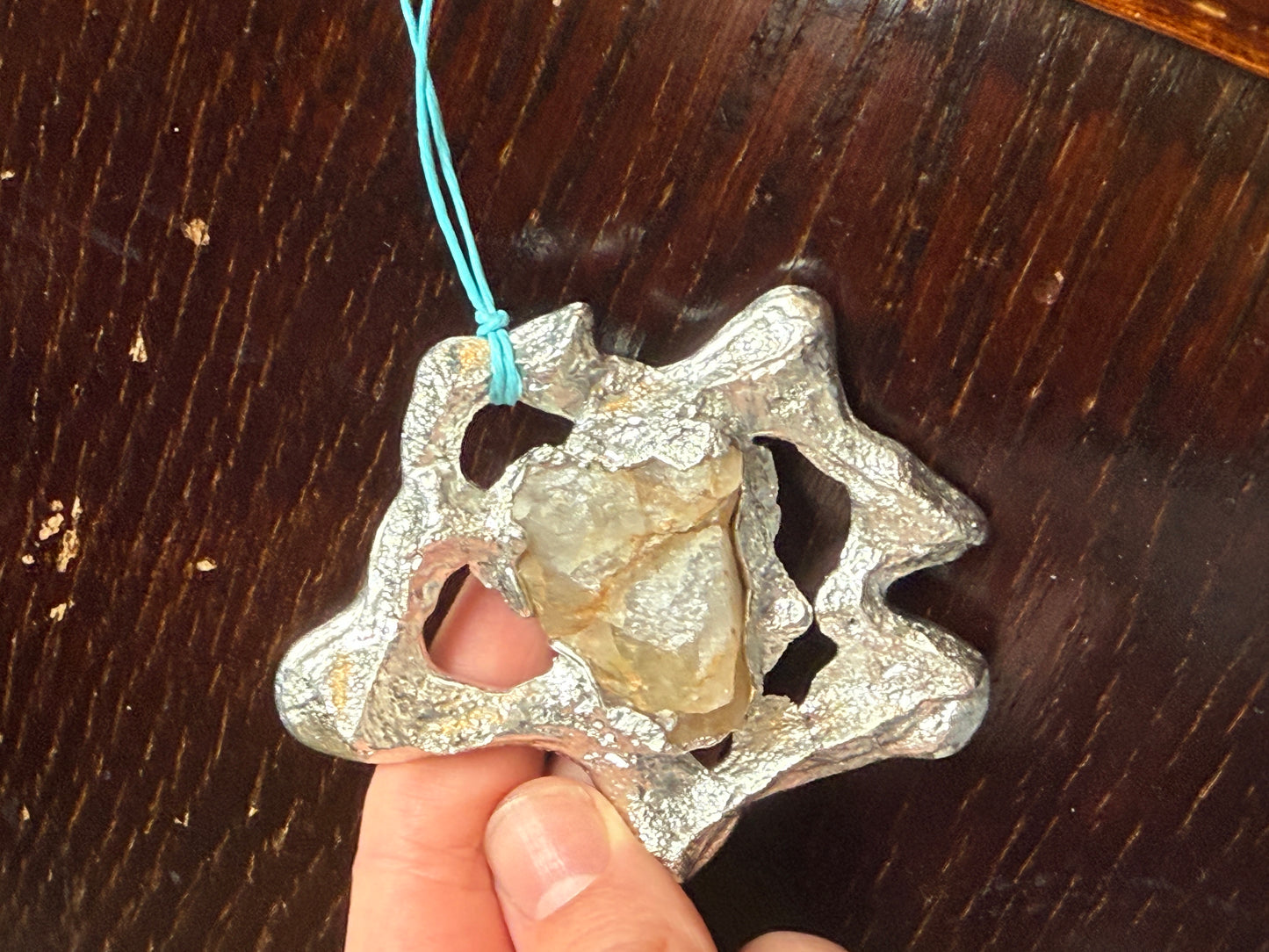 Fossil Necklace w/ Stone