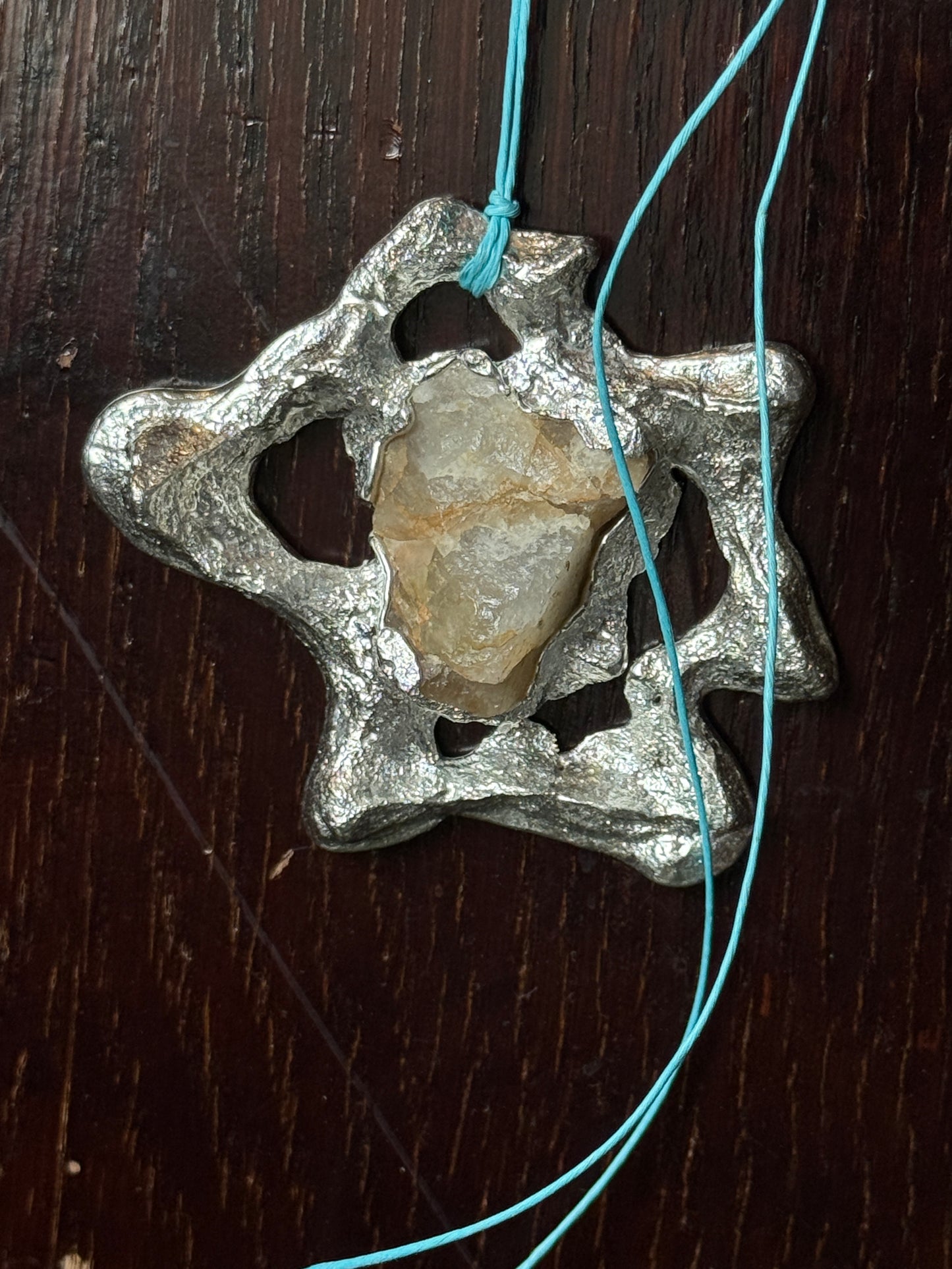 Fossil Necklace w/ Stone