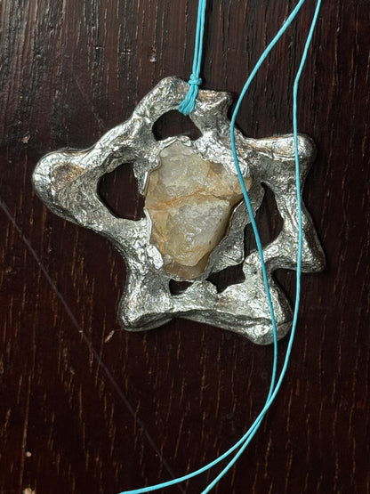 Fossil Necklace w/ Stone