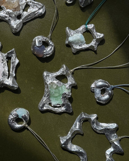 Supermini Fossil Necklace w/ Stone