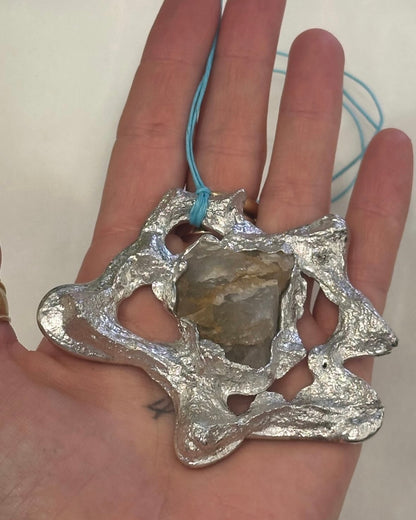 Fossil Necklace w/ Stone