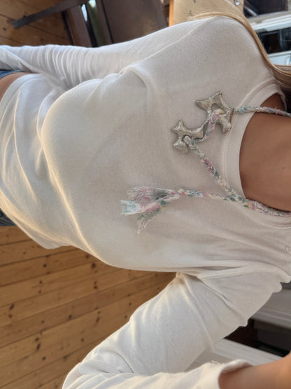 Fossil Necklace w/ Braided Ribbon