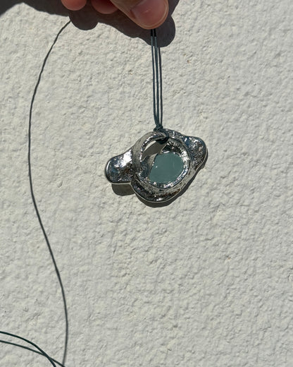 Mini Fossil Necklace w/ Stone