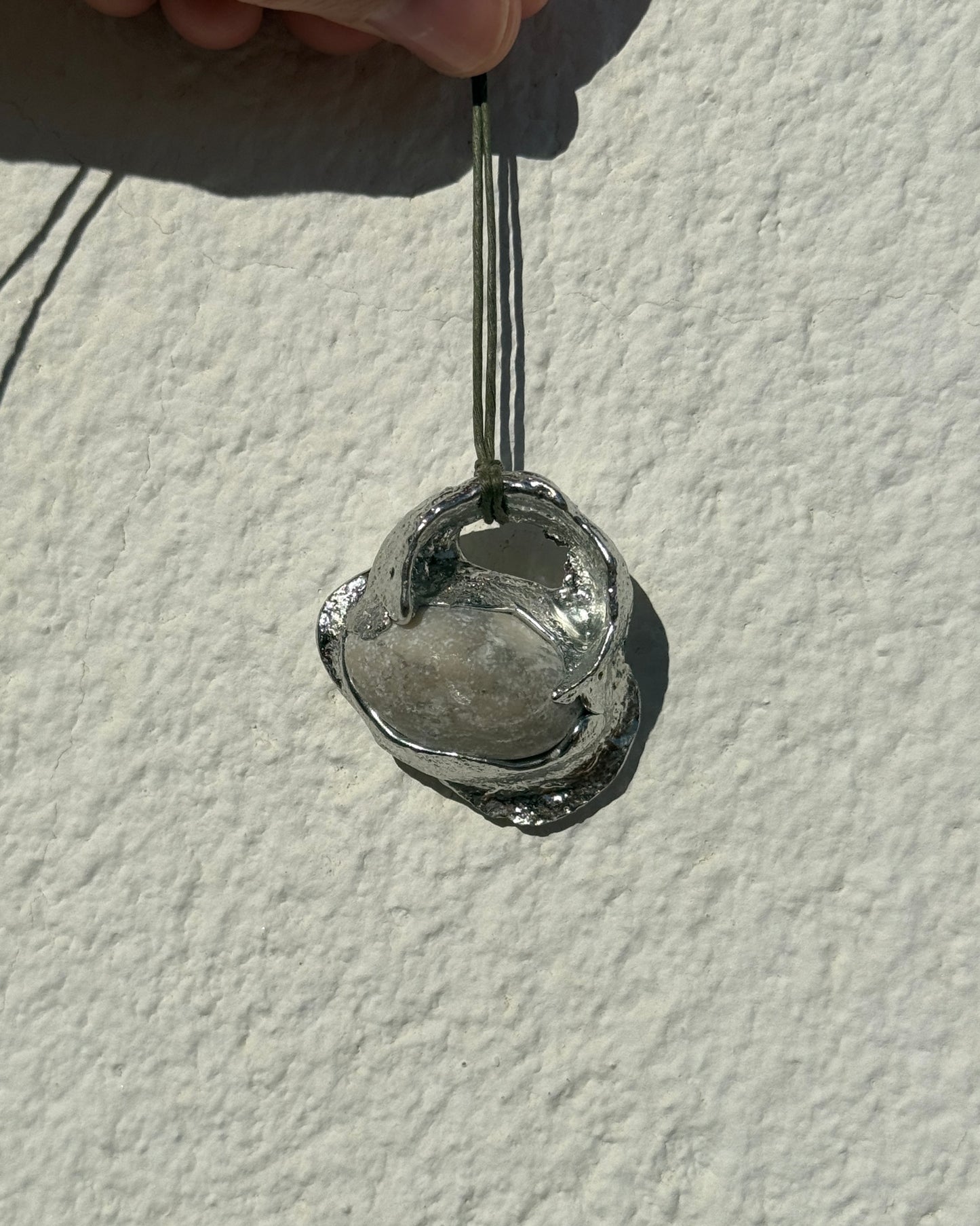 Mini Fossil Necklace w/ Stone