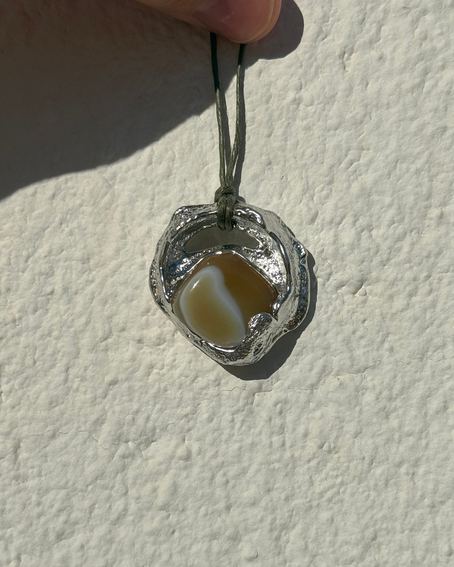Mini Fossil Necklace w/ Stone