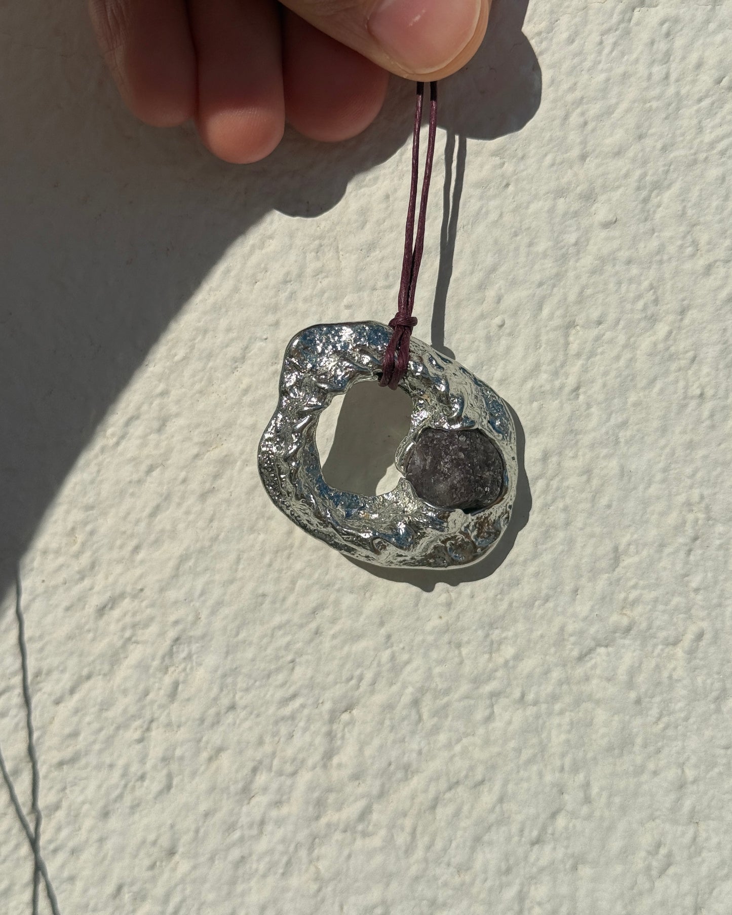 Mini Fossil Necklace w/ Stone