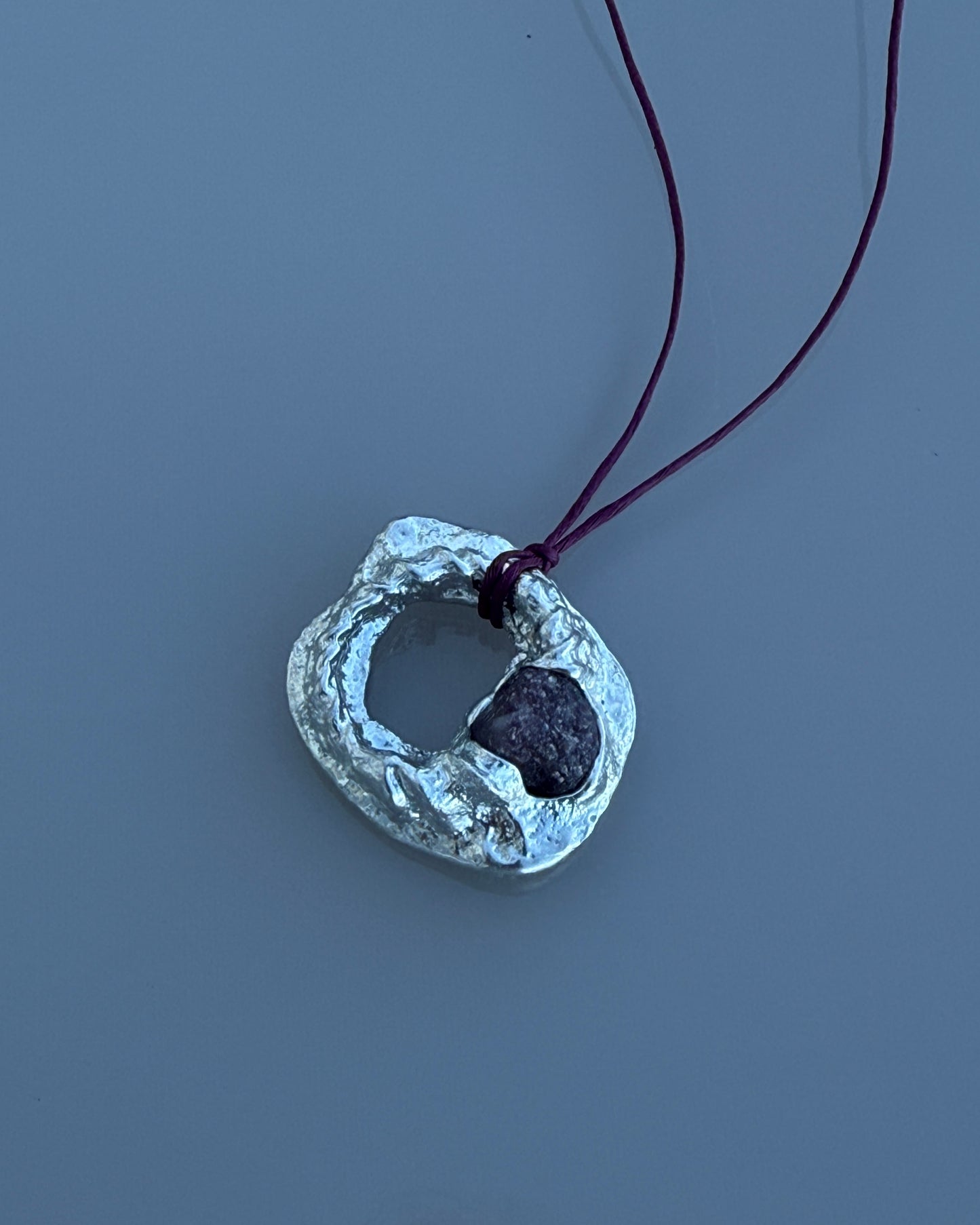 Mini Fossil Necklace w/ Stone