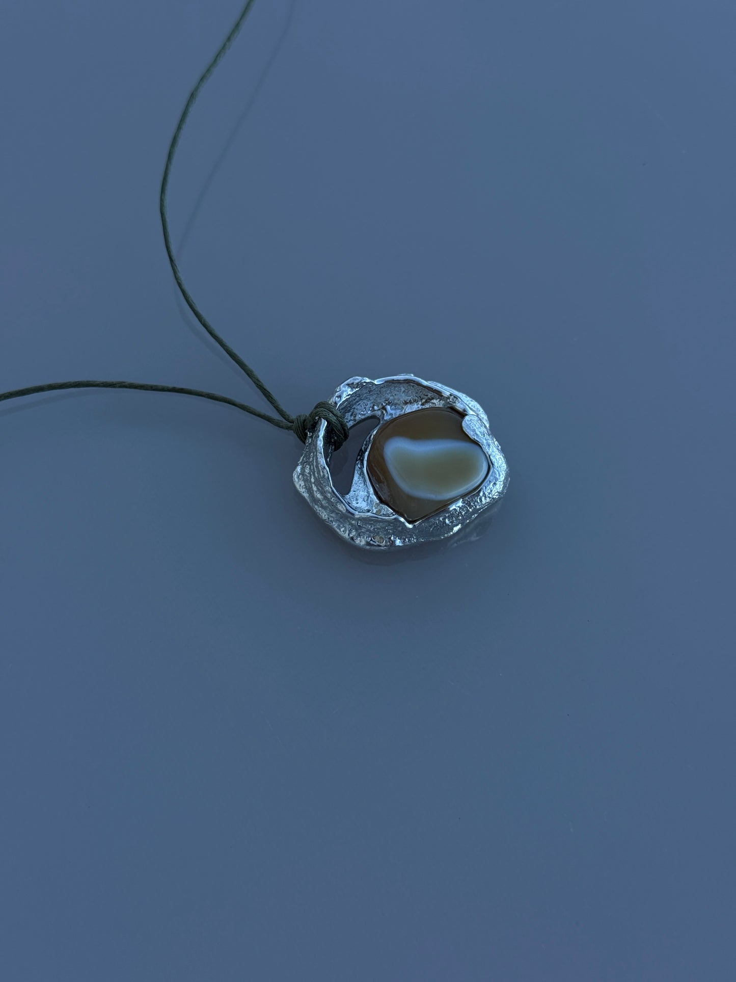 Mini Fossil Necklace w/ Stone